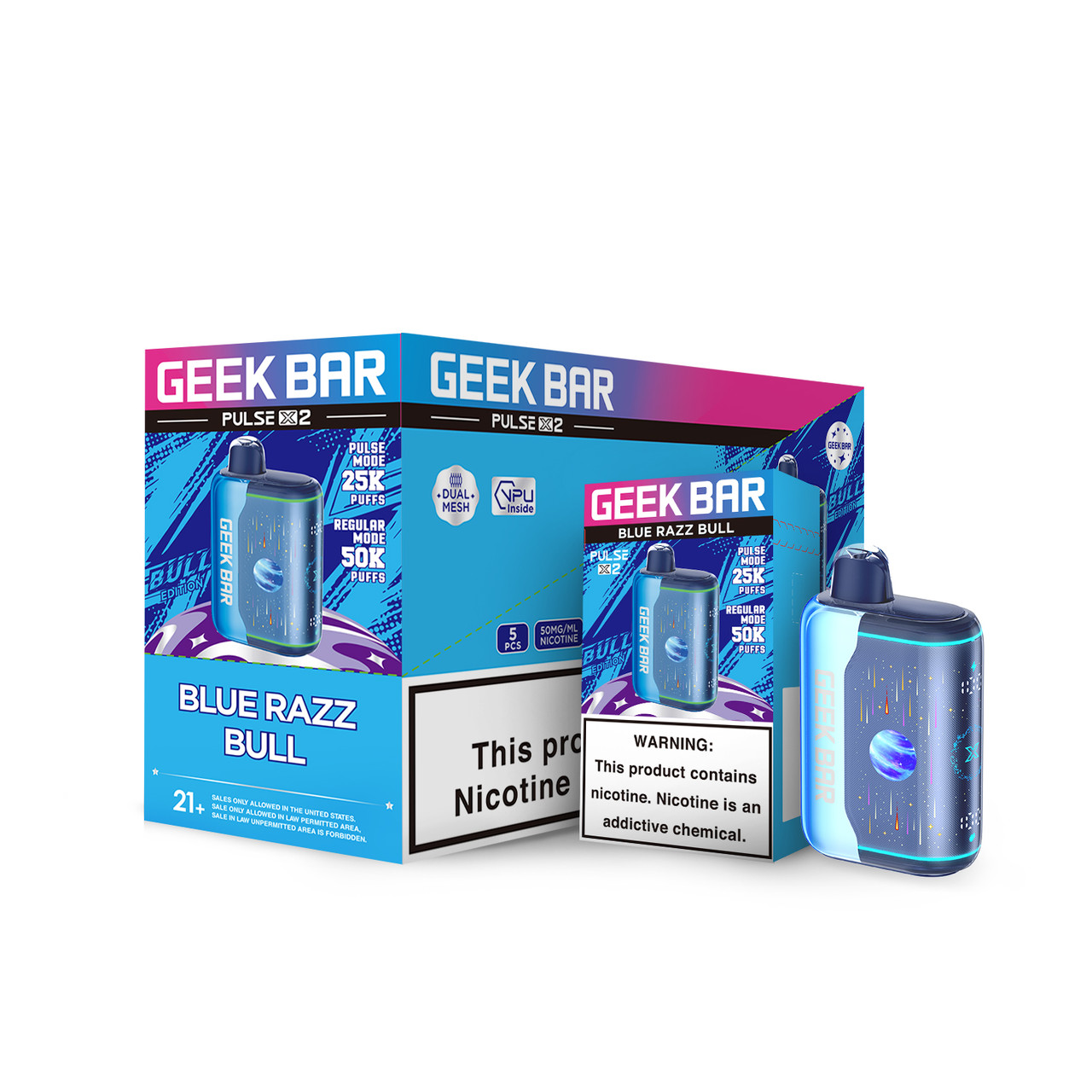 Geek Bar Pulse X 2 50,000 Puffs 5pk